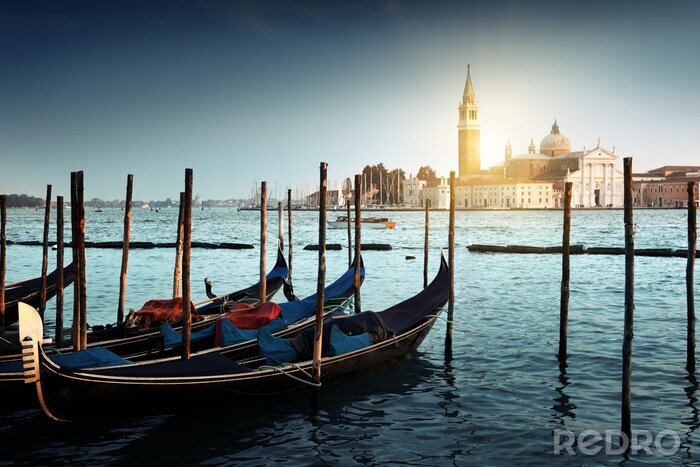 Poster Gondels op het Canal Grande