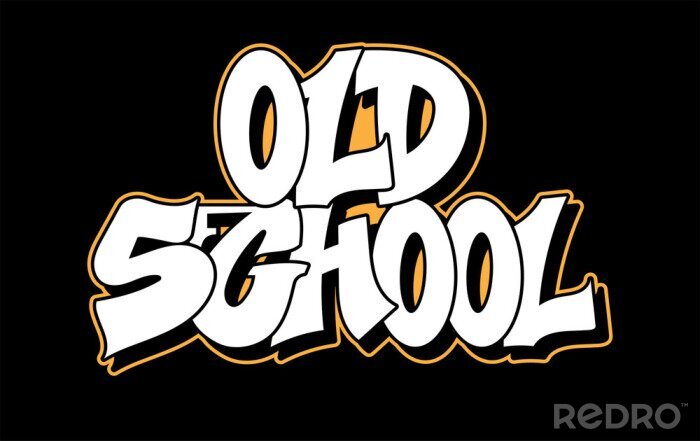 Poster Graffiti style lettering text design