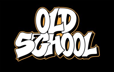 Sticker Graffiti style lettering text design