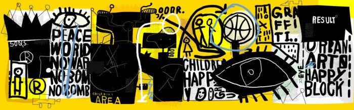 Poster Graffiti woordtekens