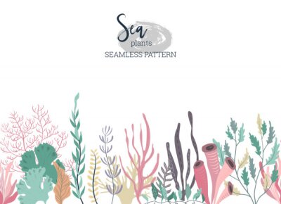 Grafische planten in de oceaan