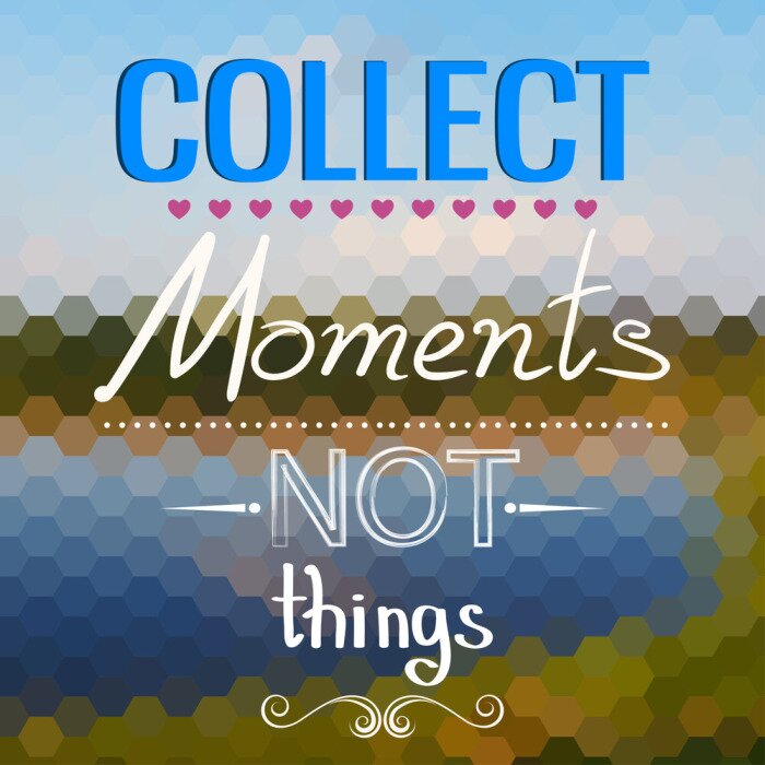 Poster Grafische typografie op een geometrische achtergrond