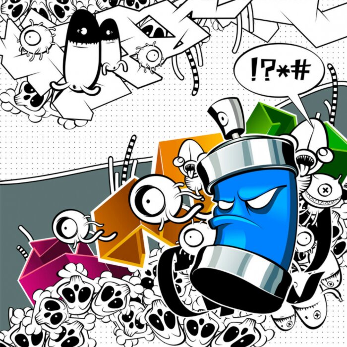 Poster Grappige straatkunst