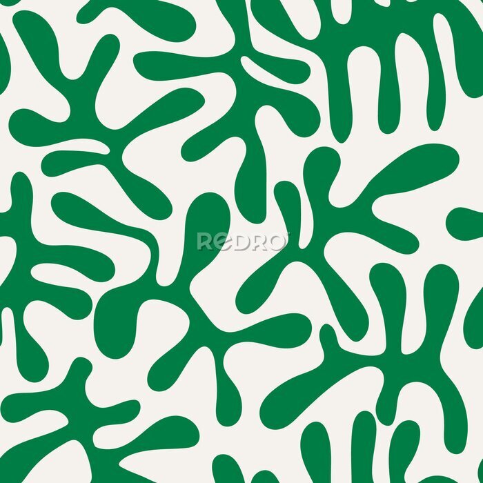 Poster Groene moderne abstractie