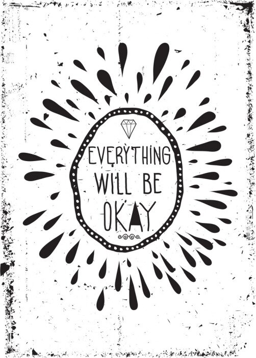 Poster Grunge motiverende belettering