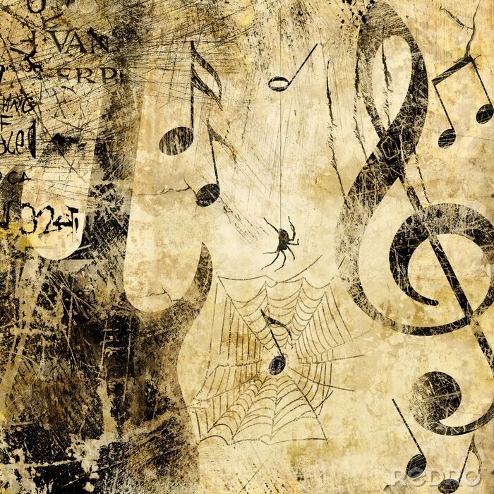 Poster grunge muziek - of rock-n-roll zal nooit sterven