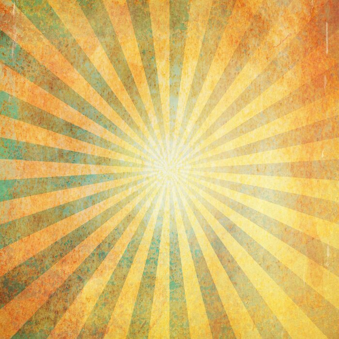 Poster grunge vintage sunburst achtergrond en textuur