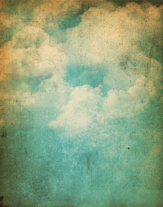 Poster Grunge wolken achtergrond