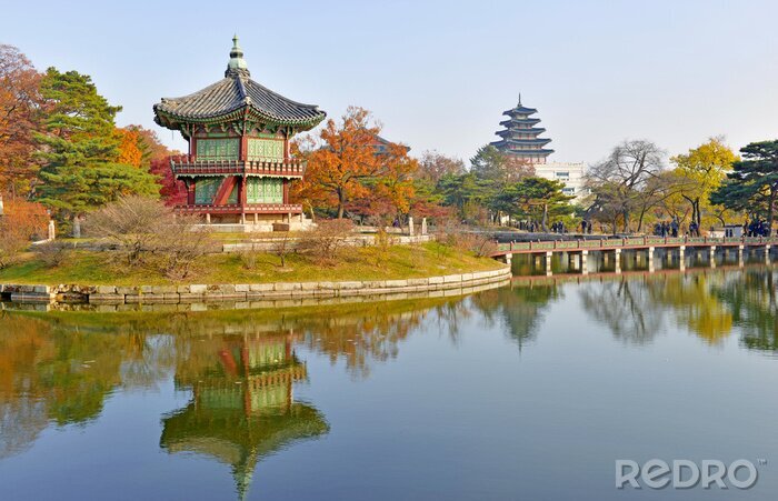 Poster Gyeongbokgung Palace, Seoul, Zuid-Korea