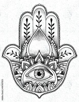 Poster Hamsa-symbool