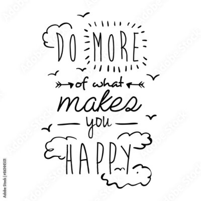 Poster Handgeschreven inspirerend motto