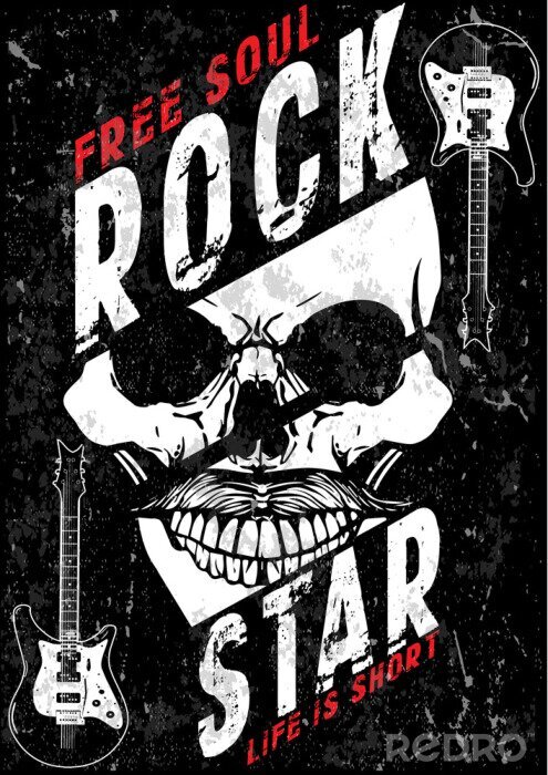 Poster Hard Rock Music Poster