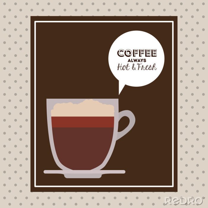 Poster heerlijke koffie ontwerp