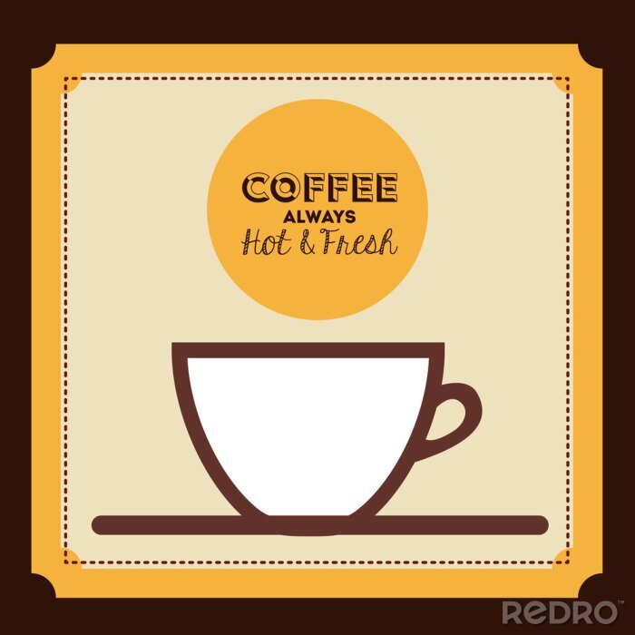Poster heerlijke koffie ontwerp