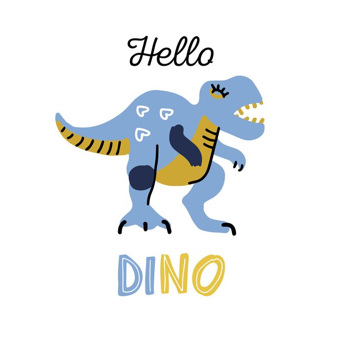 Poster Hello dino