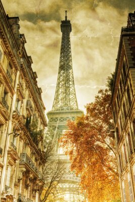 Poster Herfst in Parijs