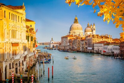 Herfstgezicht van Venetië