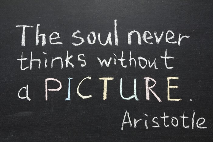 Poster Het beroemde citaat van Aristoteles