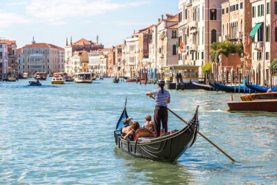 Poster Het Canal Grande met uitzicht op Venetië