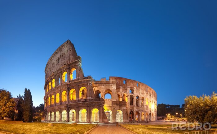 Poster Het Colosseum in perspectief