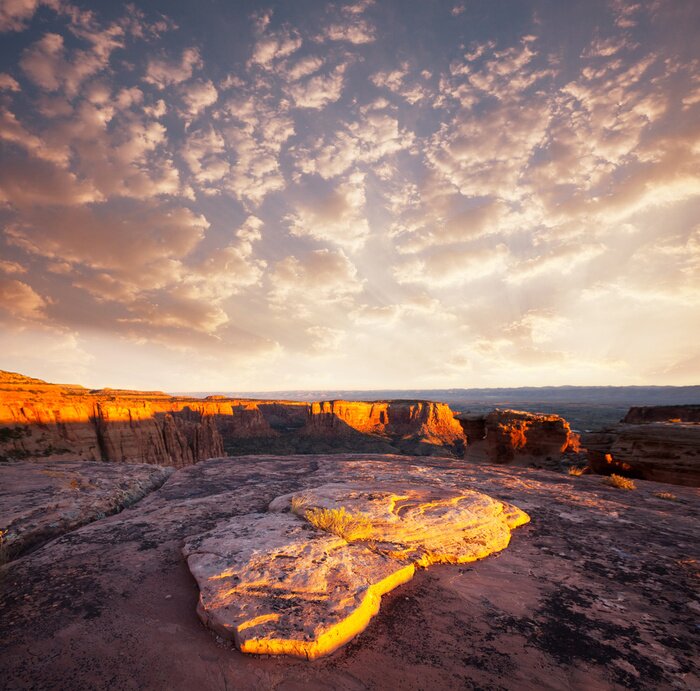 Poster Het natuurmonument van de rots in Colorado