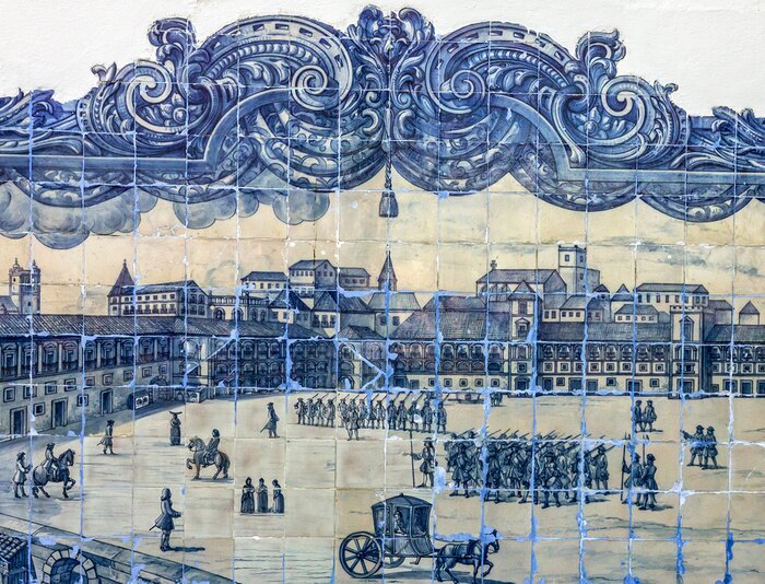 Poster Het oude Azulejo-museum van Lissabon