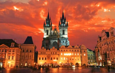 Het Oude Stadsplein in Praag
