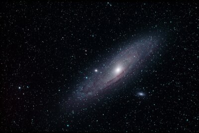 Poster Het prachtige Andromeda-sterrenstelsel tussen de sterren