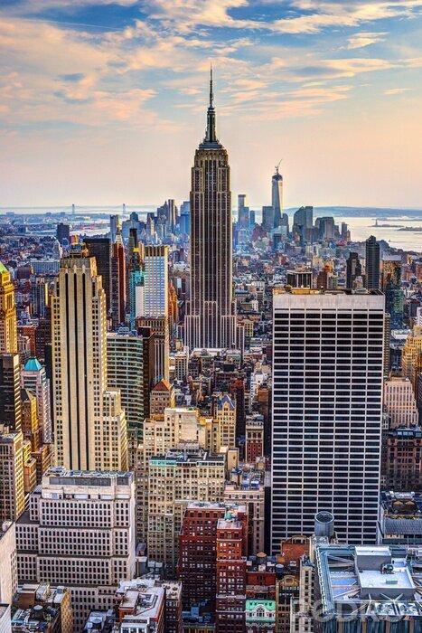 Poster Het smalle landschap van New York