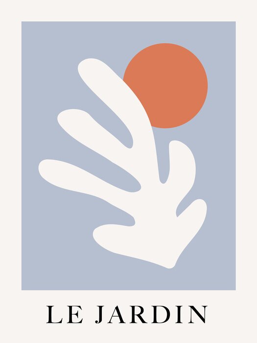 Poster Het symbool van de Parijse tuin