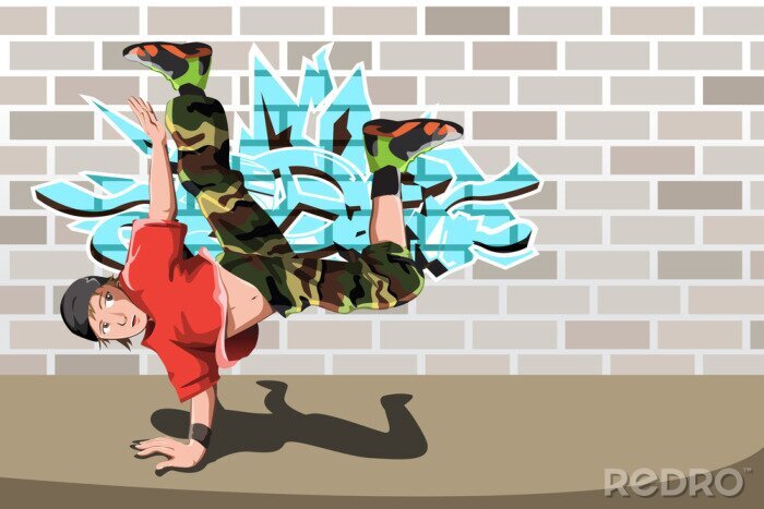 Poster Hip-hop danser