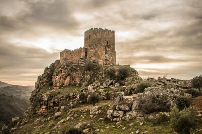 Poster Historisch kasteel in Portugal