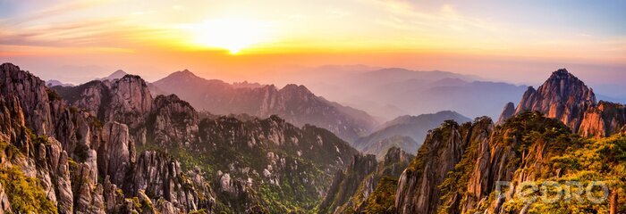 Poster Huangshan Mountains in China