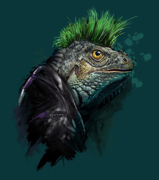 Poster Iguana Punk