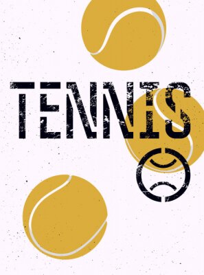 Poster Illustratie voor tennisfans
