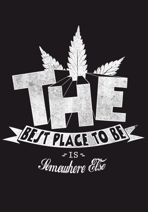 Poster Inscriptie over de beste plaats