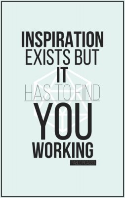 Poster Inspiratie en werk aan jezelf