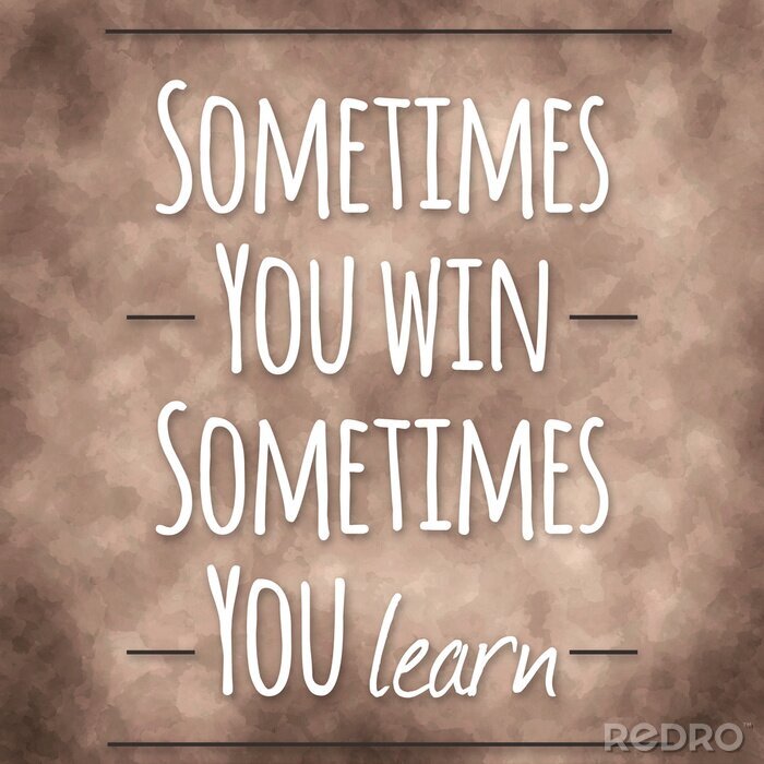 Poster Inspirerend citaat.