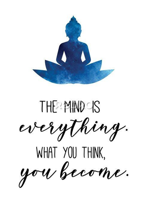 Poster Inspirerende quote van Boeddha