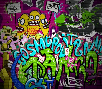 Jeugd hip-hop graffiti