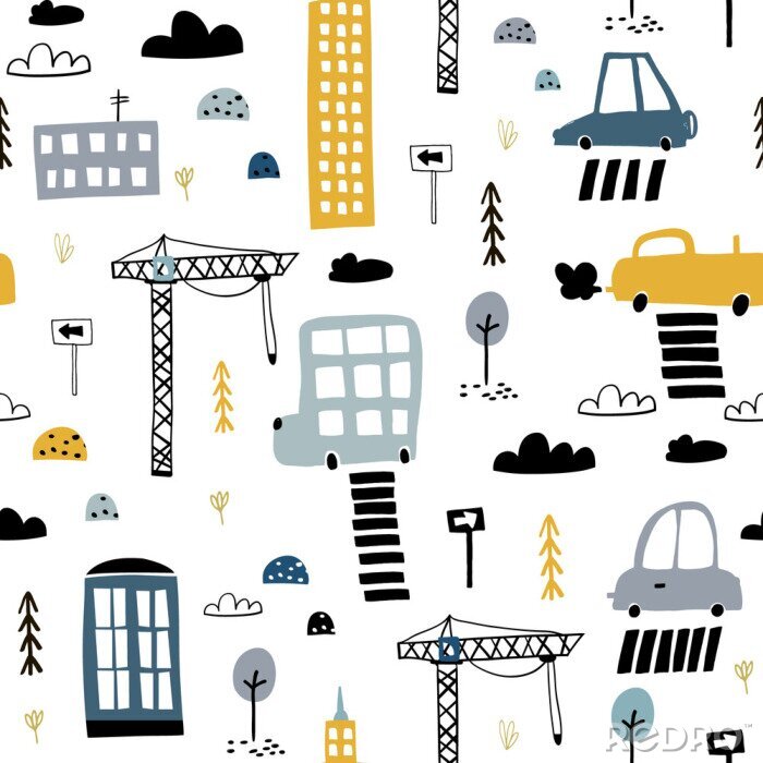 Poster Jongensachtig stadsthema