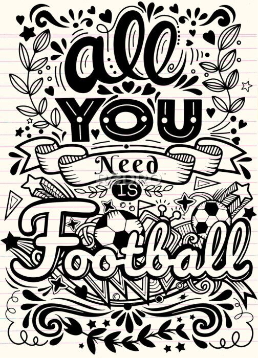 Poster Juichen voor het voetbalteam