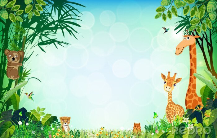 Poster Jungle voor kinderen