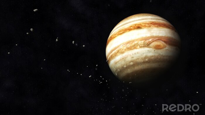 Poster Jupiter en Asteroids