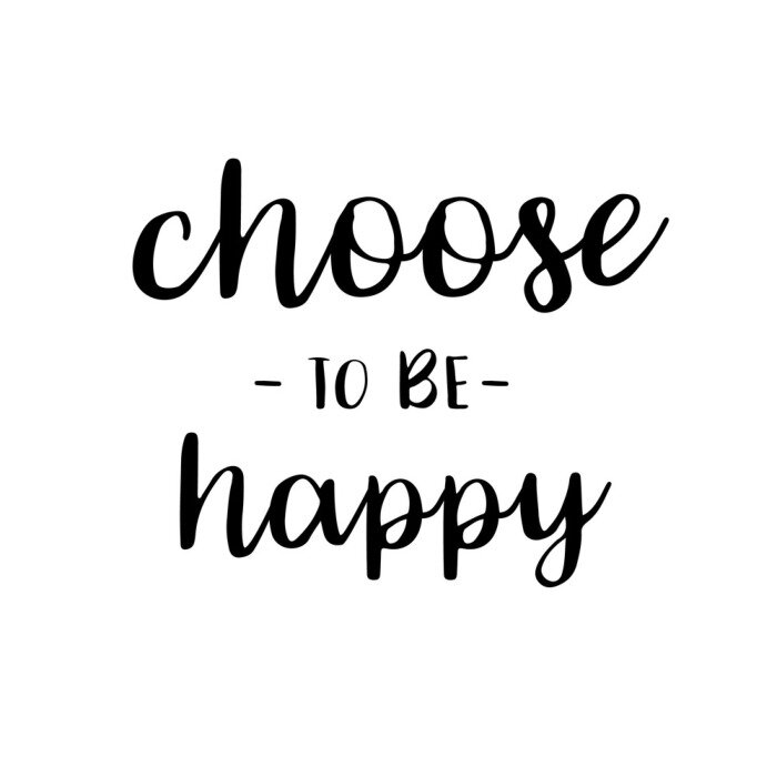 Poster Kalligrafische motivatie over kiezen