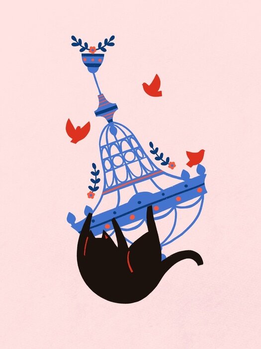 Poster Kat onruststoker