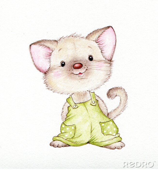 Poster Katje in tuinbroek