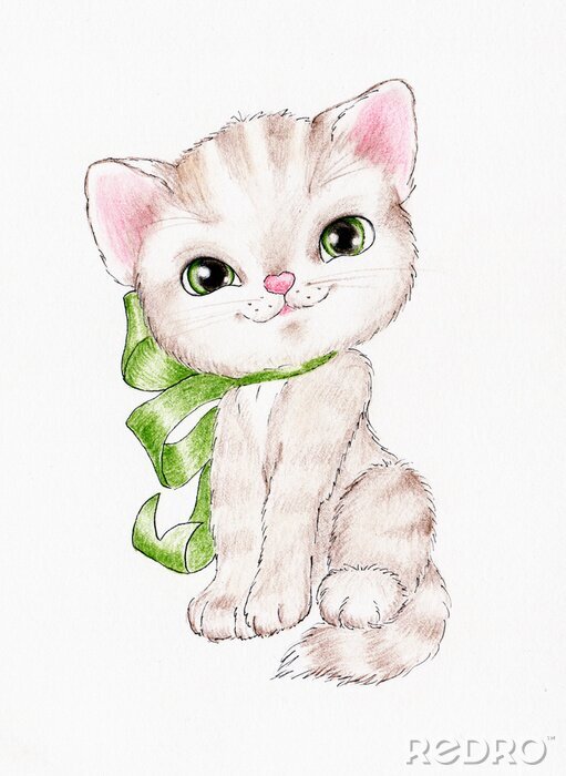 Poster Katje met een strik