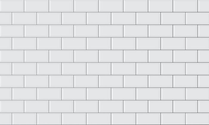 Poster Keramische baksteen op de muur