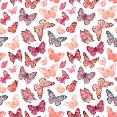 Kleine roze vlinders
